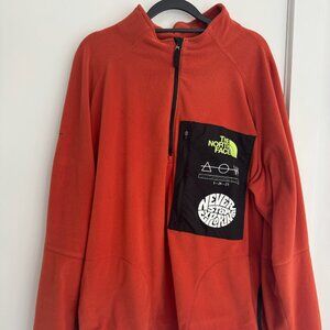 The North Face Men's Trailwear Fantasy Ridge 1/2 Zip Fleece Orange Size XL